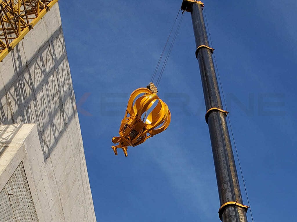 t double girder overhead crane for garbage handling Installation in progress
