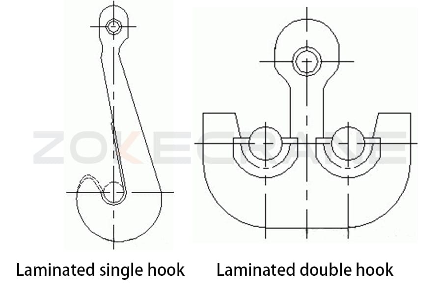 Laminated hook