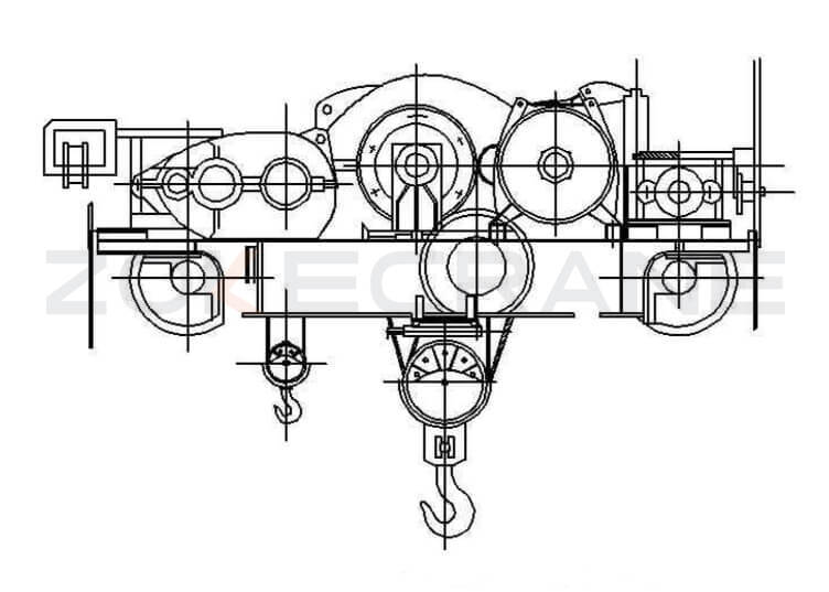 diseño del carro de la grúa