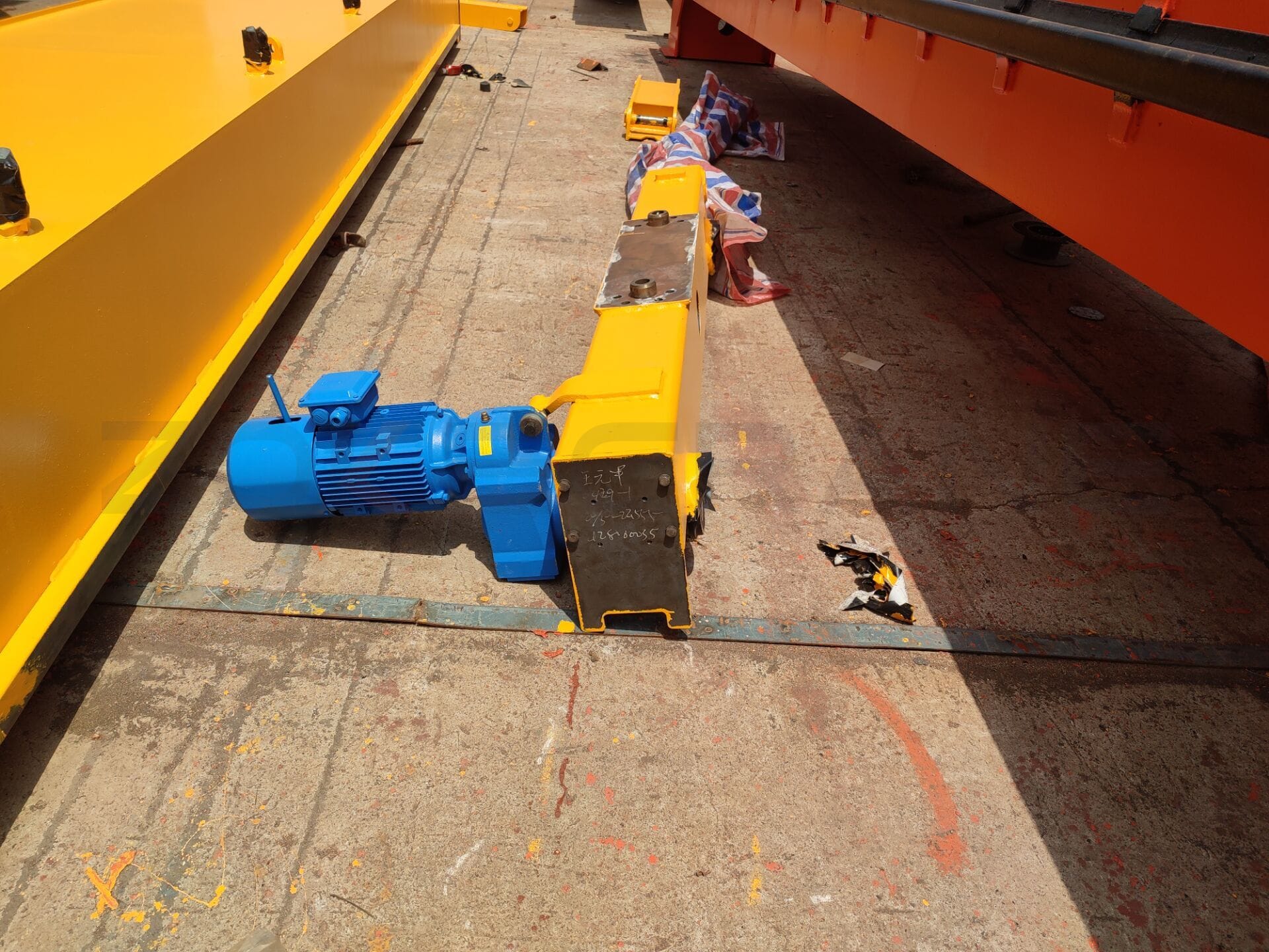 End carriage oft crane