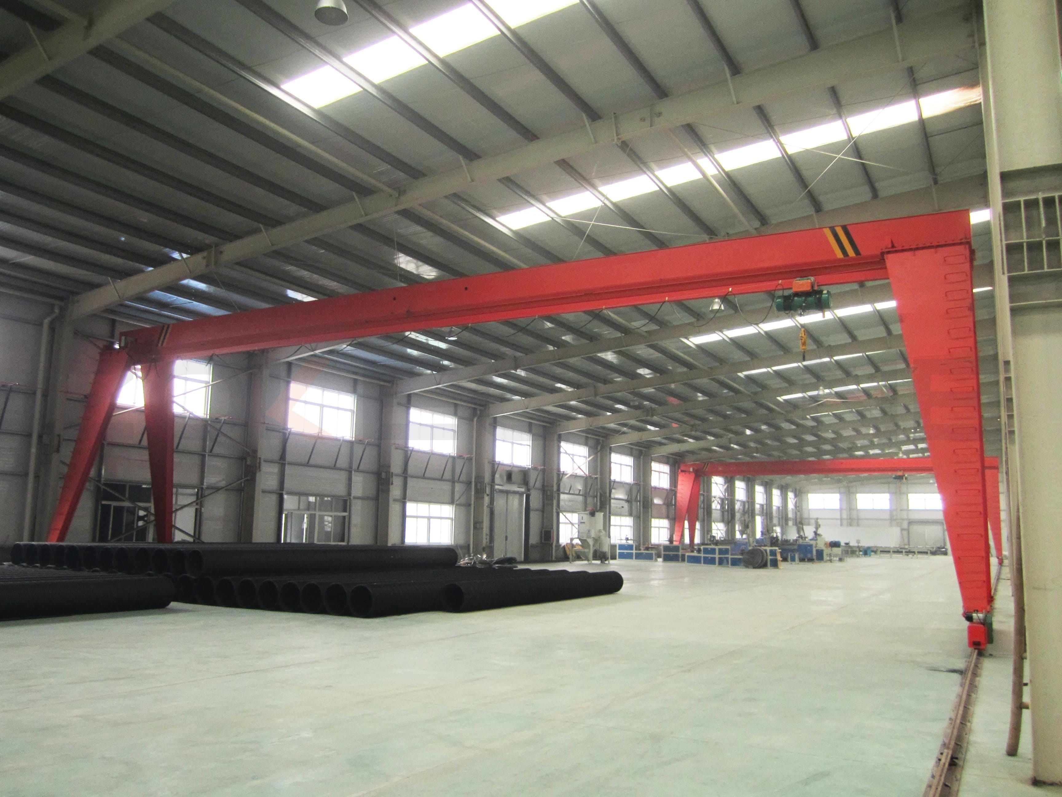 Three Sets Big Span 10 Ton Single Girder Gantry Crane in Malaysia