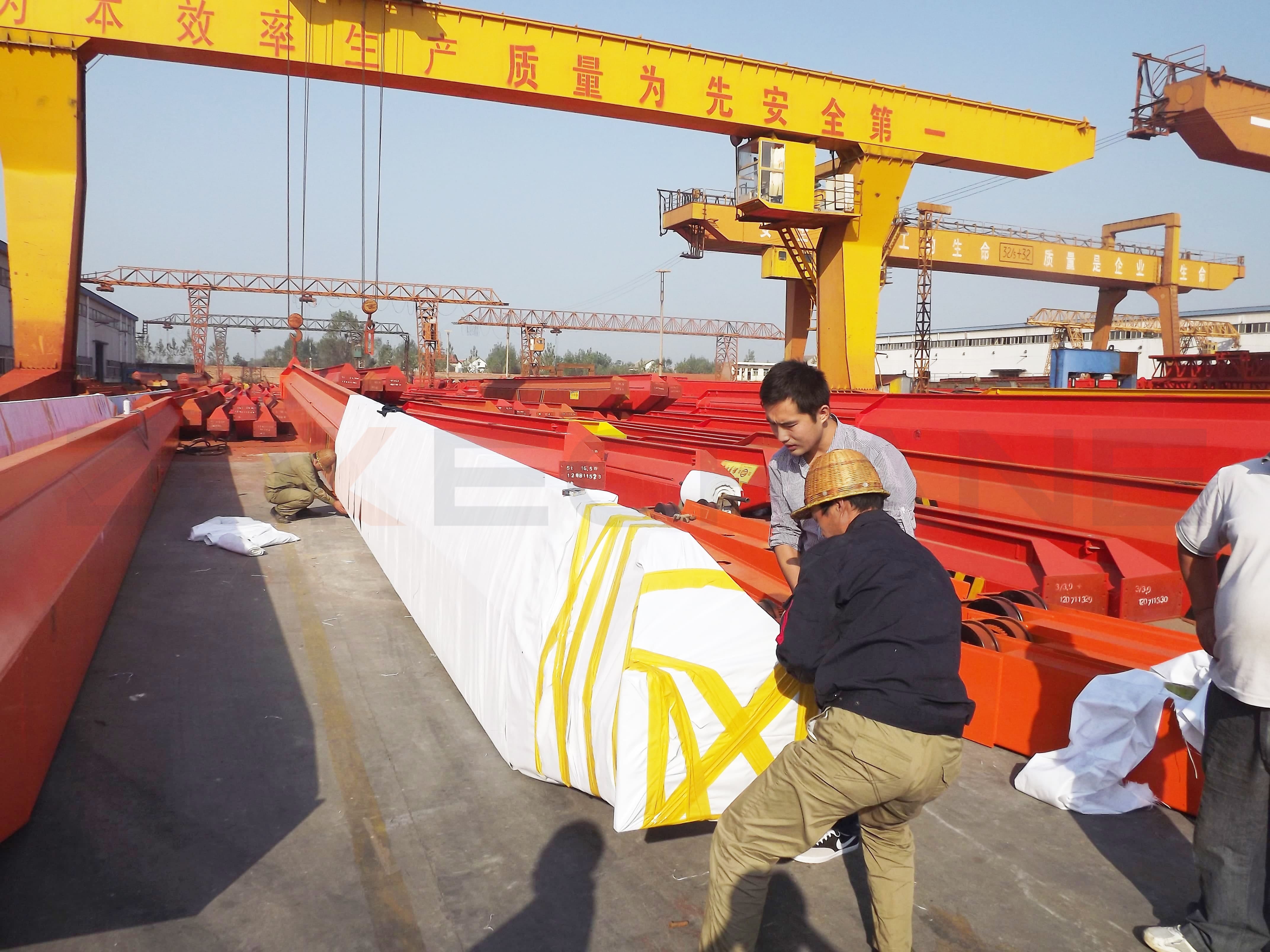 Main beam oft single girder overhead crane