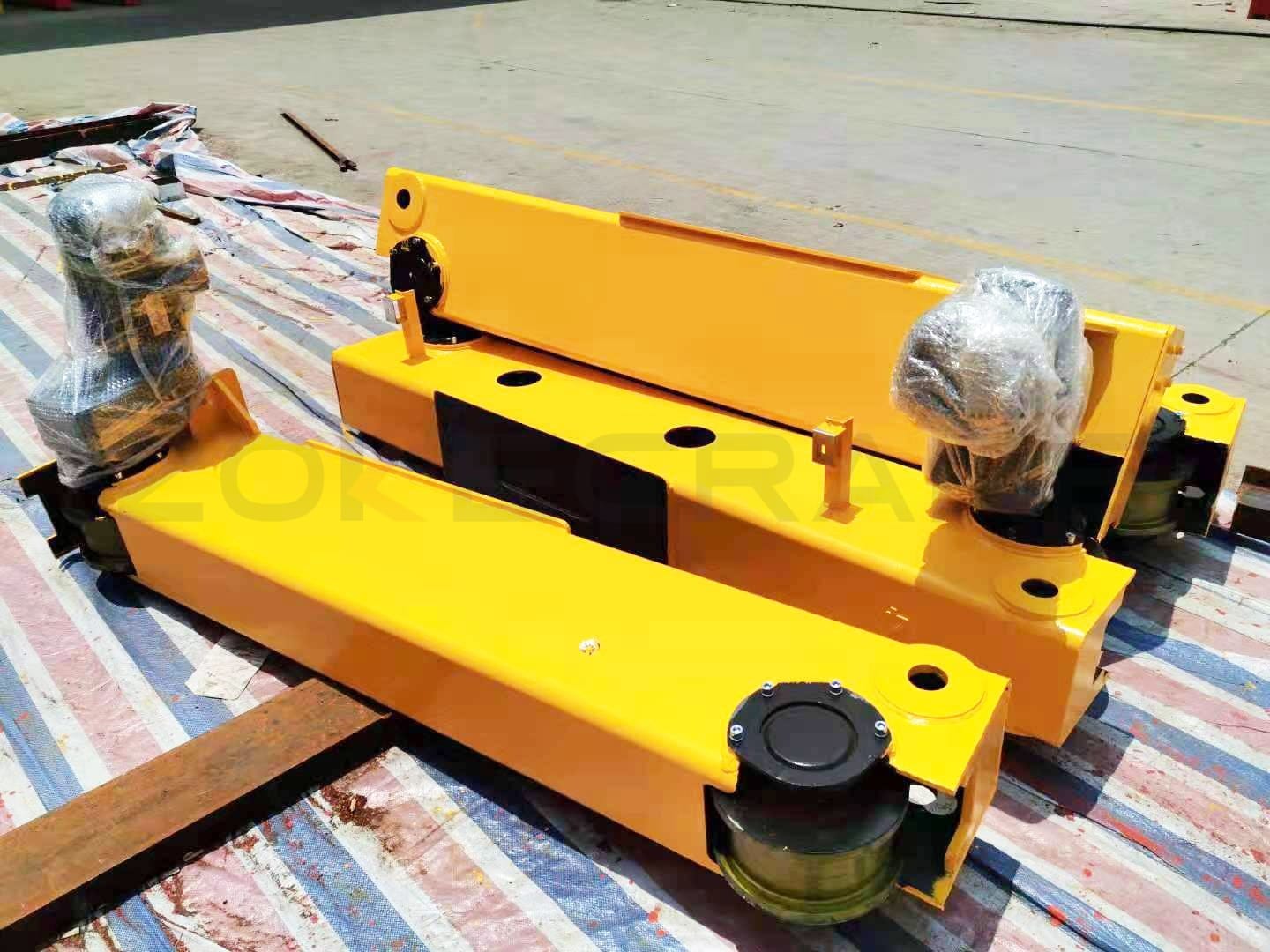 End beam ofT double girder overhead crane