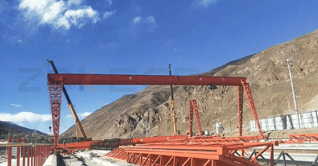instalación de grúas de pórtico