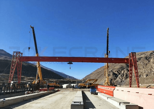 instalación de grúas de pórtico