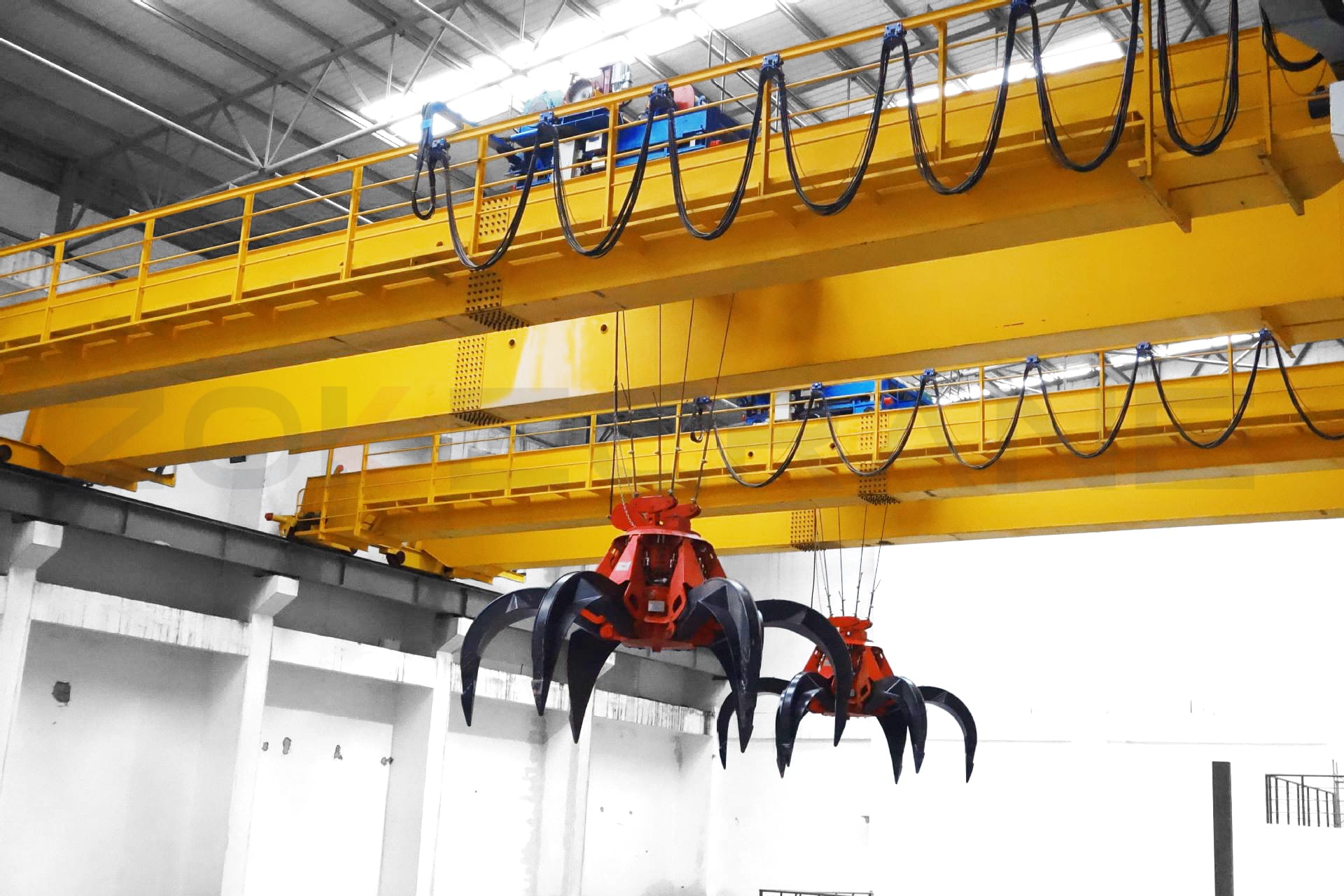 Grab bucket overhead crane