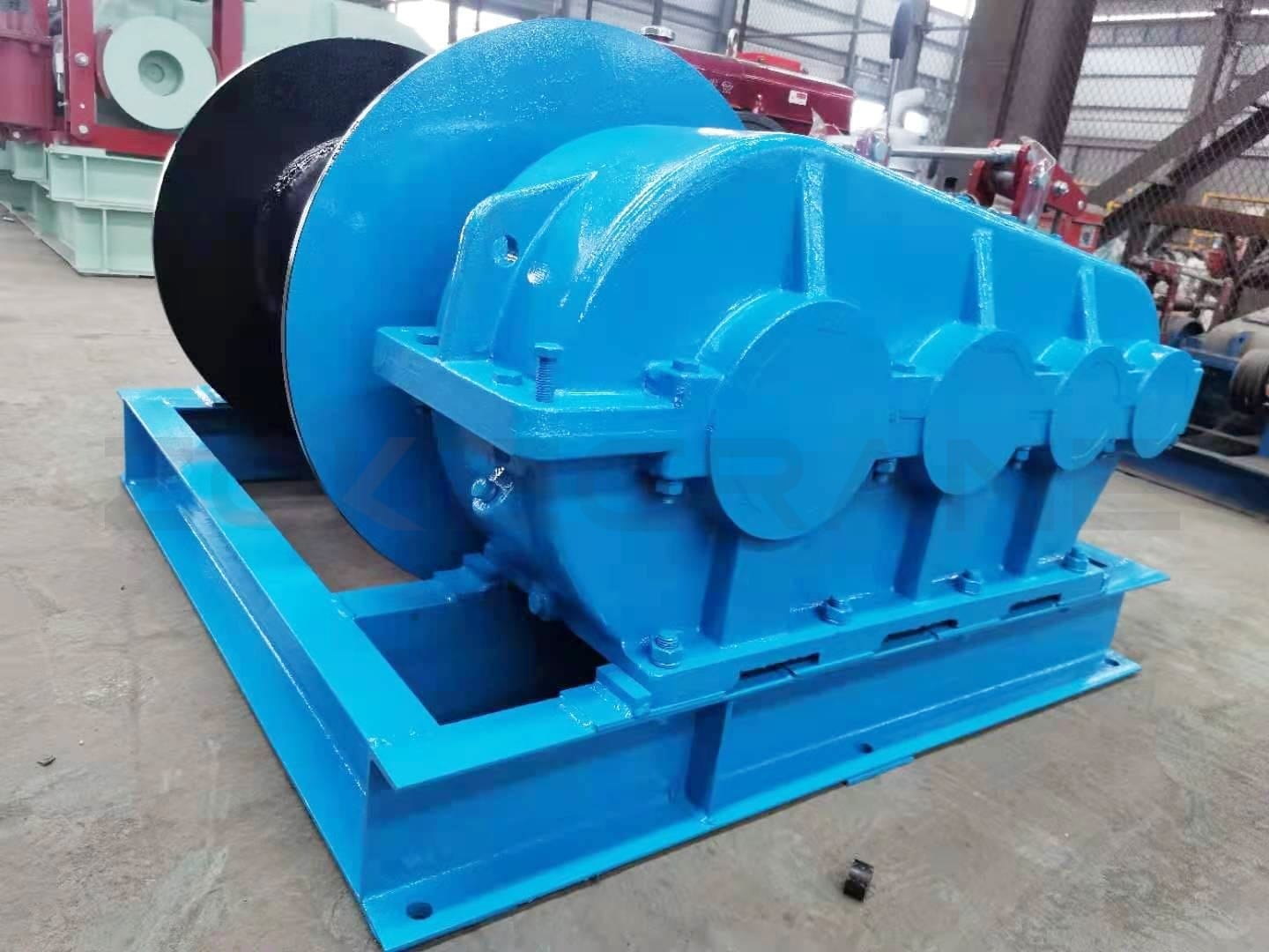Diesel engine winch