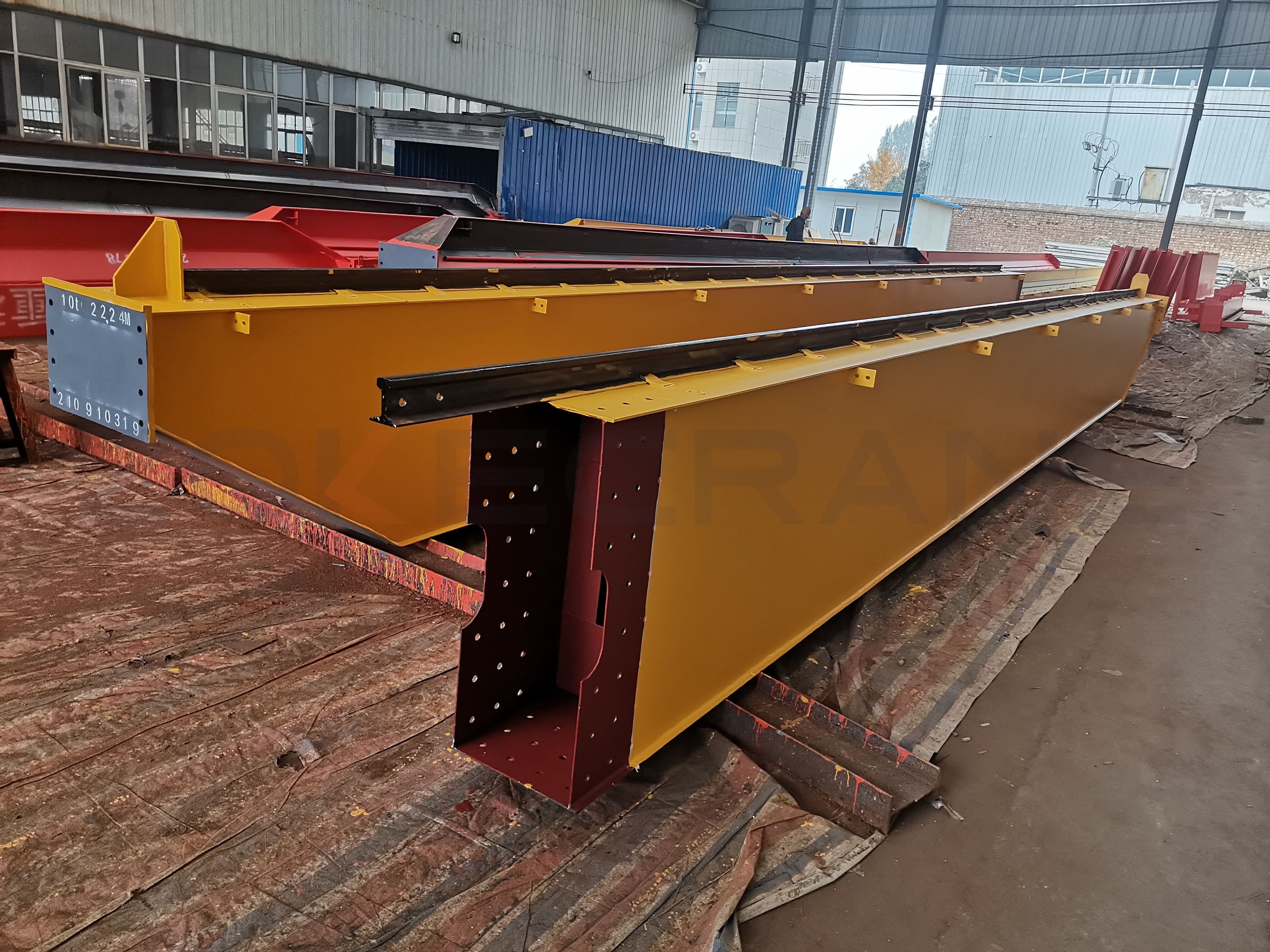Main beam of t double girder overhead crane
