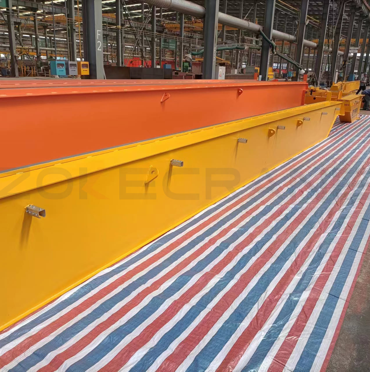 Europe standard double girder overhead crane exports to nigeria zoke
