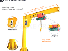 Guindaste Jib Crane de pé livre