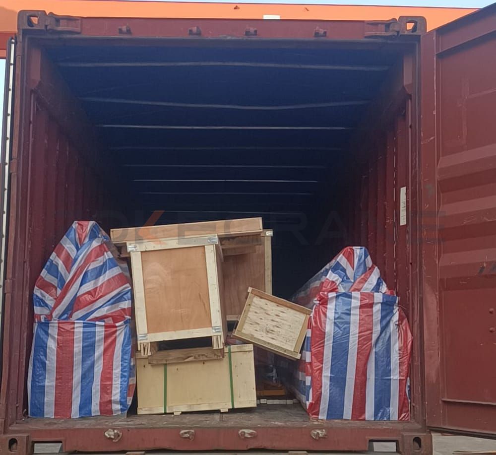 Gru a ponte monotrave T AndT esportata in Sud Africa Disegno del pacchetto