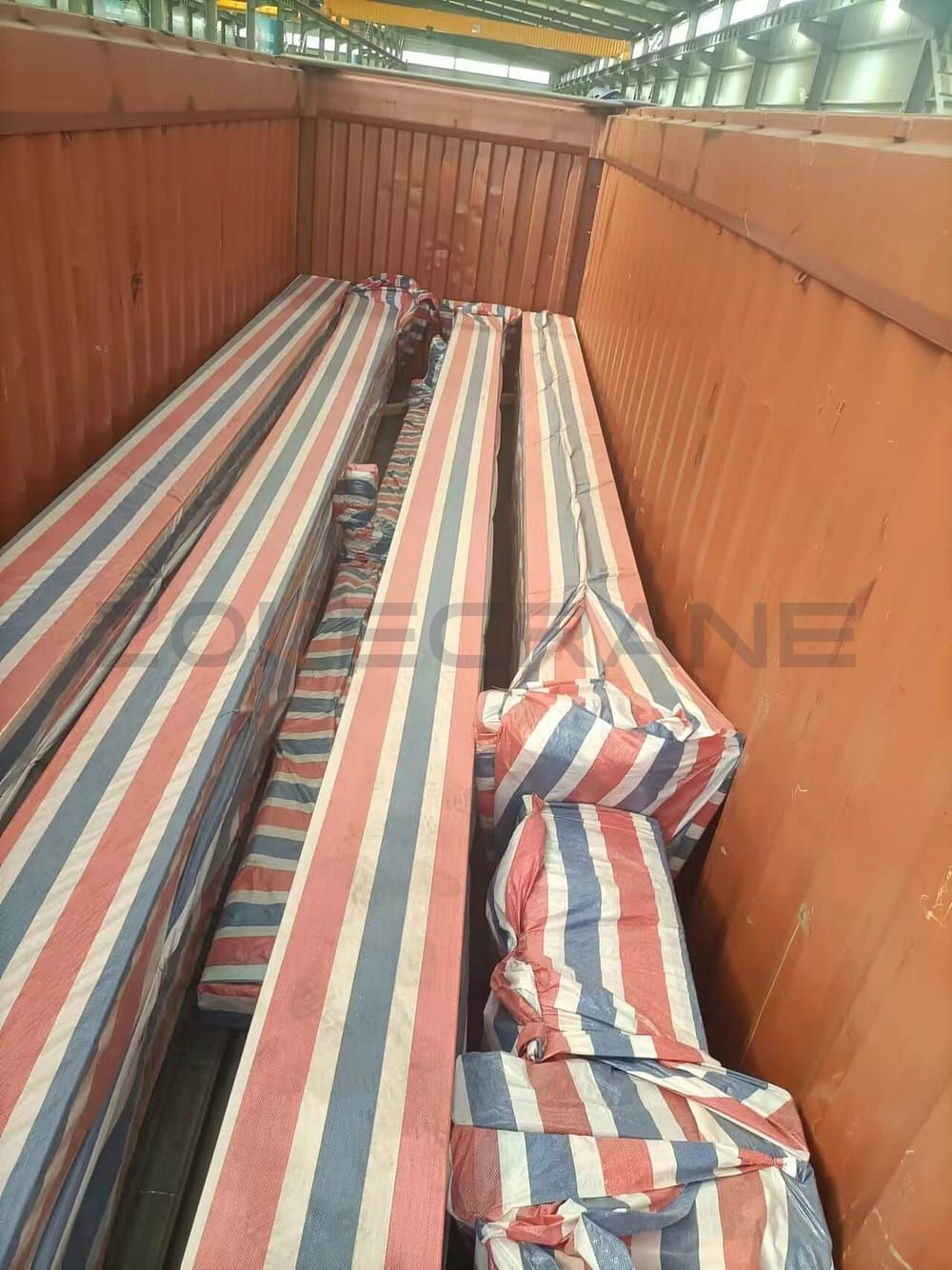 Consegna di gru a ponte monotrave di tipo europeo in Ghana, foto per la consegna