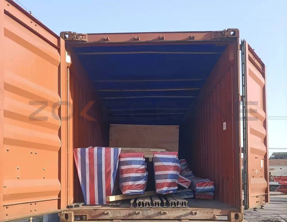 Consegna di gru a ponte monotrave di tipo europeo in Ghana, foto per la consegna