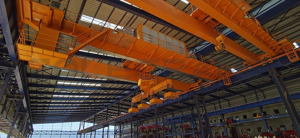 Installazioni gru a ponte utilizzate per l'industria siderurgica