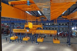 Installazioni gru a ponte utilizzate per l'industria siderurgica