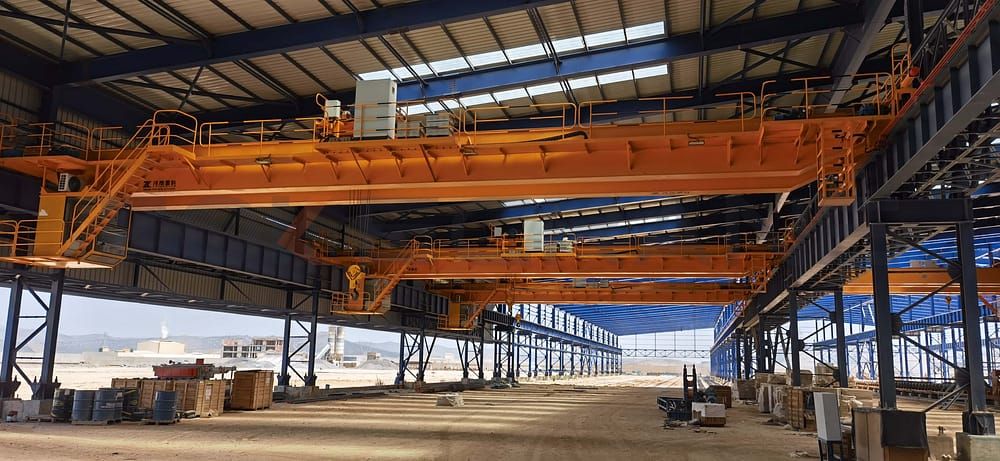 Installazioni gru a ponte utilizzate per l'industria siderurgica