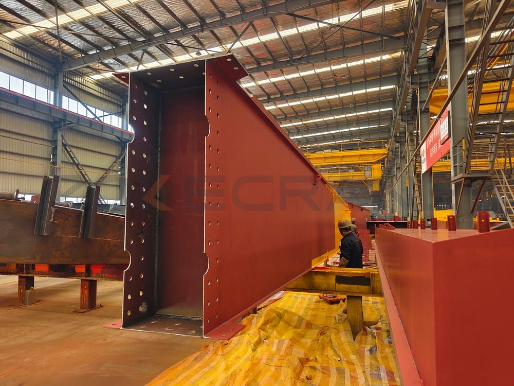 ton andton double girder overhead crane exported Algerian